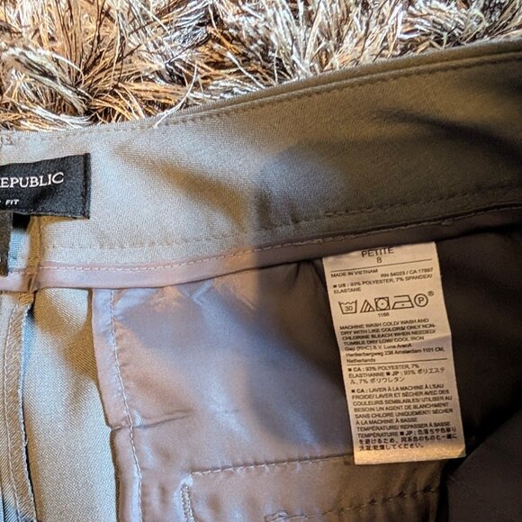 Banana Republic Factory Giovana Sculpted Bootcut Trousers Pants 8P NWOT Gray - Picture 9 of 14